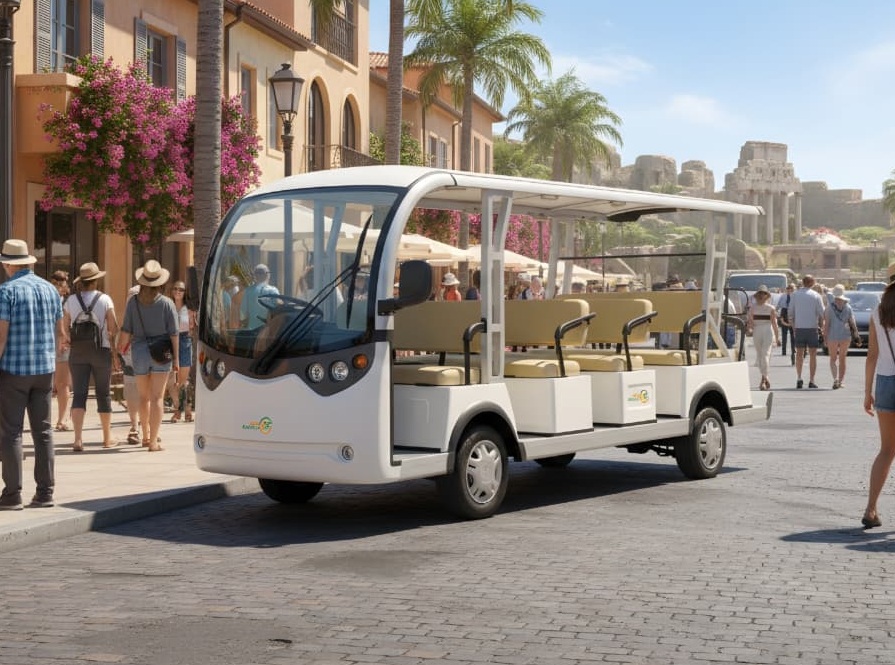 Eleven seater electric mini bus shuttle
